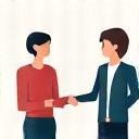Interview process icon - people talking